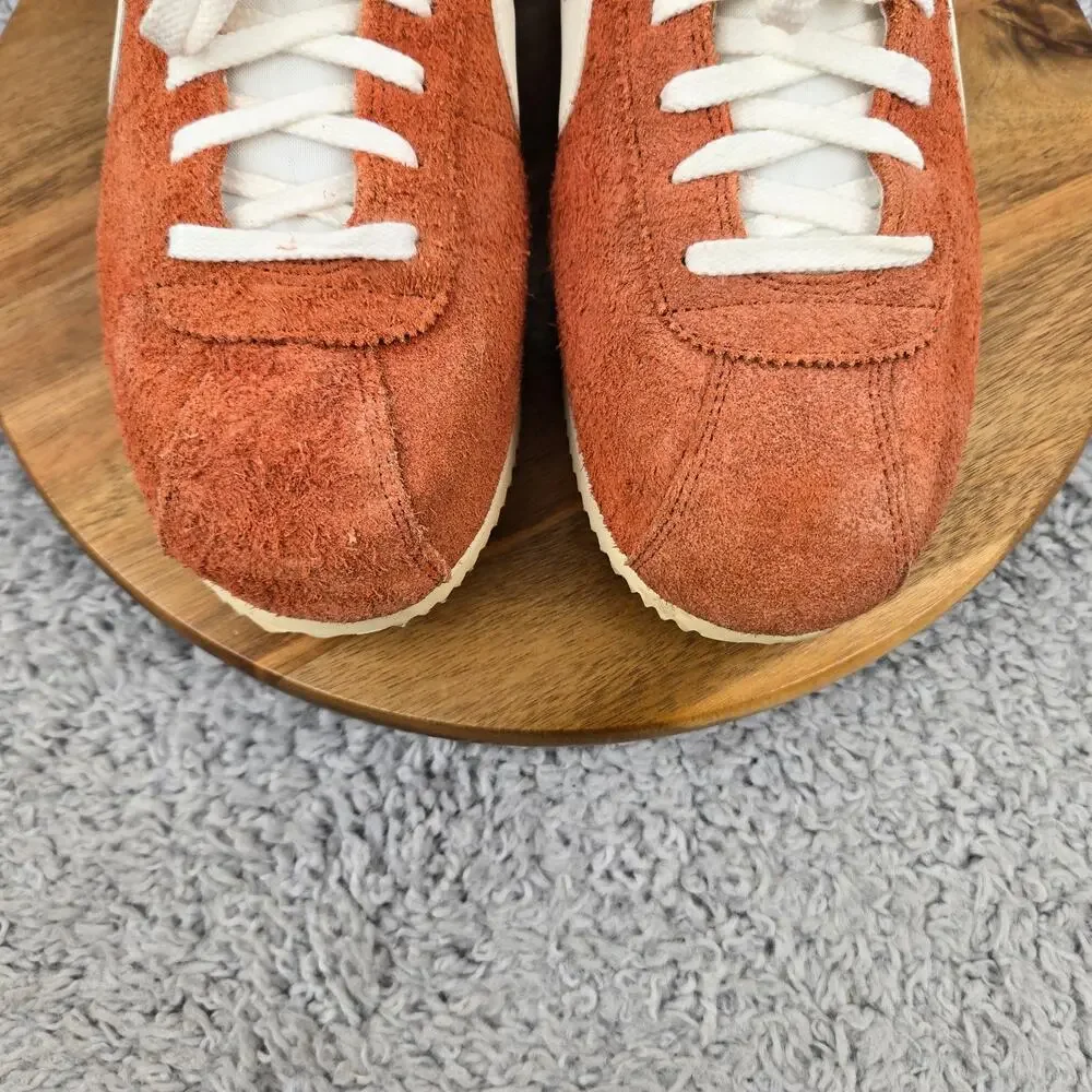 Nike Mens 11 Cortez SE Suede Dark Russet Flax Muslin Sail Sneaker HF3142-200